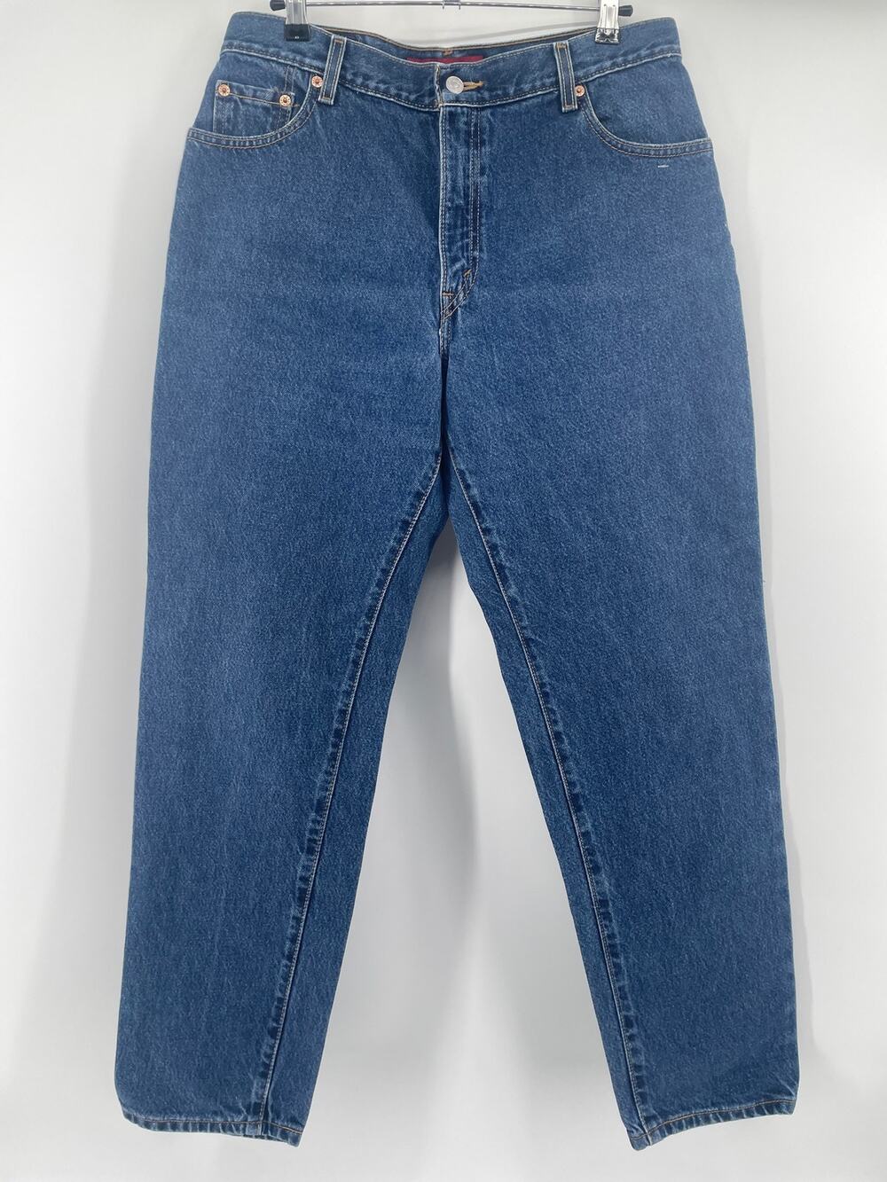 VNTG 2003 Levi’s 550 Jeans Women’s 14M 32x30 Wide Leg Med Wash Straight Leg Y2K